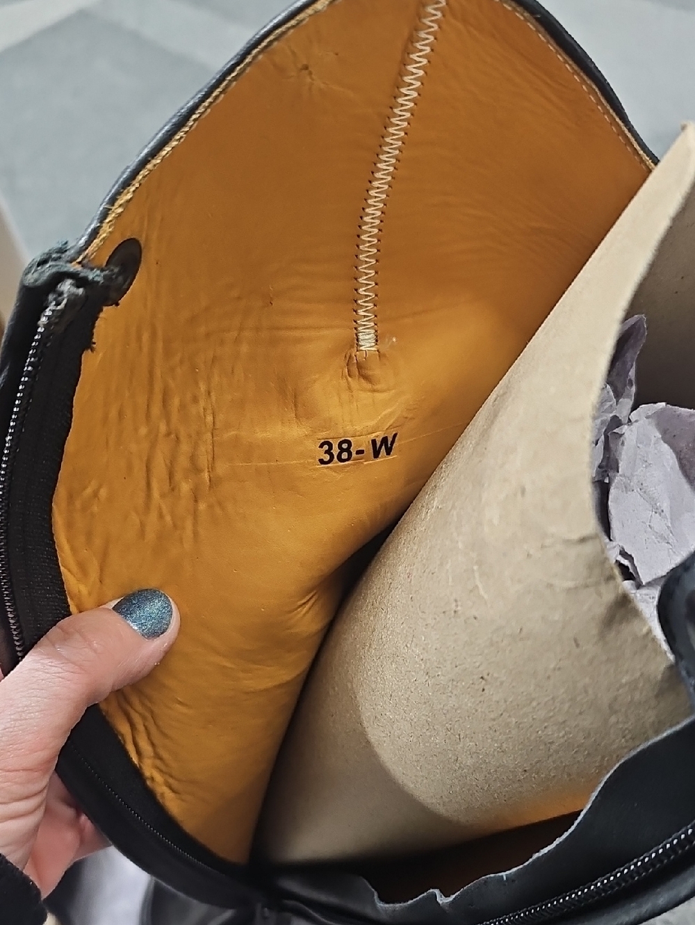 Black Equestrian Horse Riding English Tall Field Boots 38W (Womens Size 8). - Picture 12 of 16